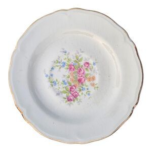 VTG Edwin Knowles Floral Rose China Saucer